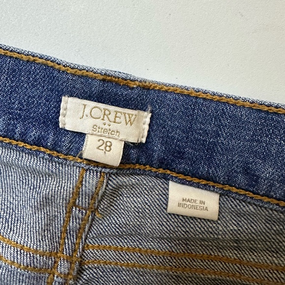 J Crew Size 28 Women's Skinny Stretch Mid Rise Denim Blue Jeans Style 02643 - Picture 7 of 11
